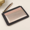 POM Bronze Metallic Mix Faux Leather Card Holder