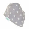 Ziggle Baby - Grey With White Stars Bib