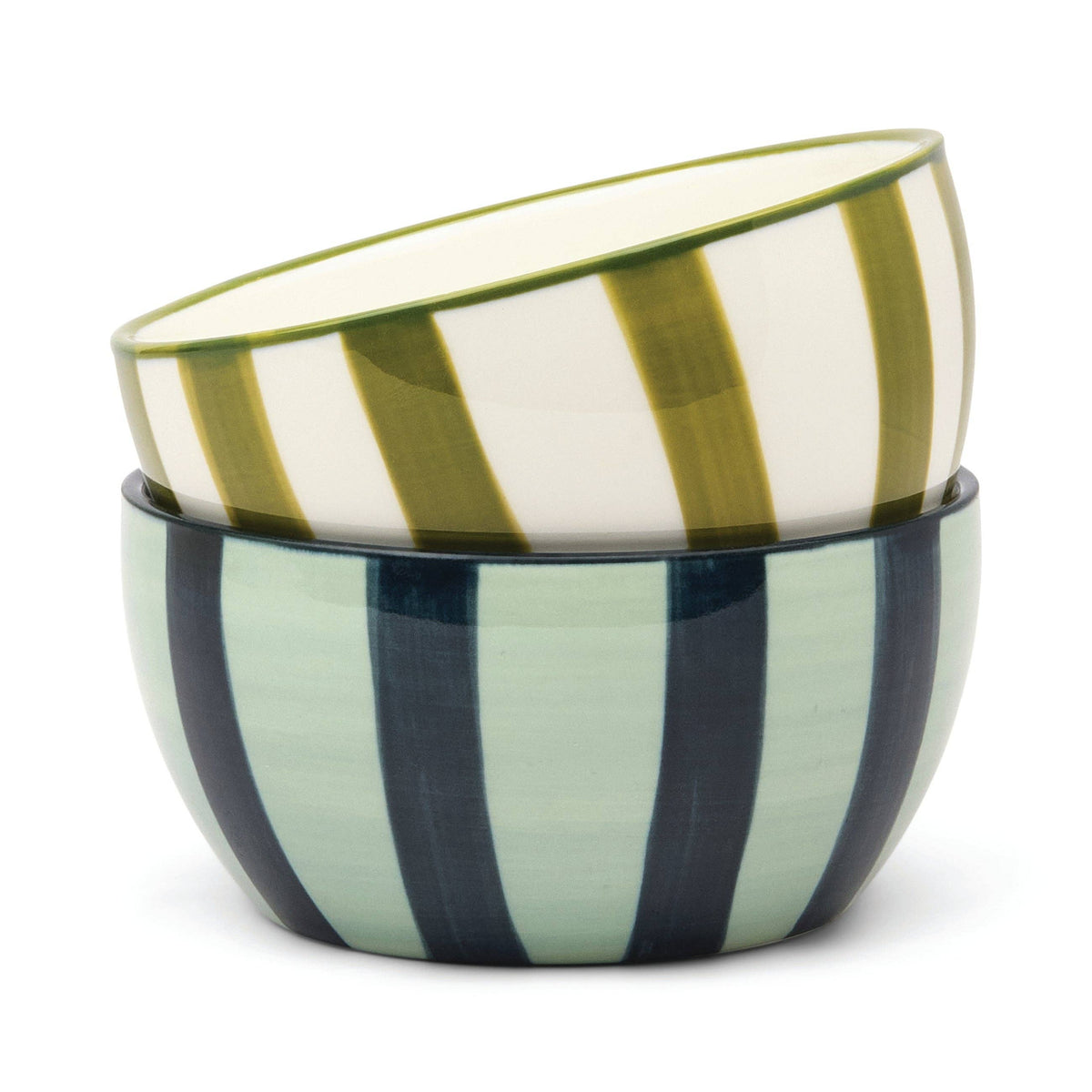 Designworks Collective - The Bella Dipping Bowls - Set of 2 - Olive & Blue