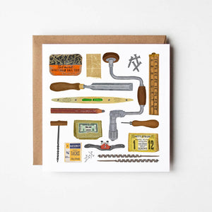 Design Smith - Woodworking tools - blank greetings card - More Than Just a Gift | Narborough Hall