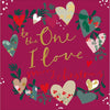 Paper Chain One I Love Christmas Card