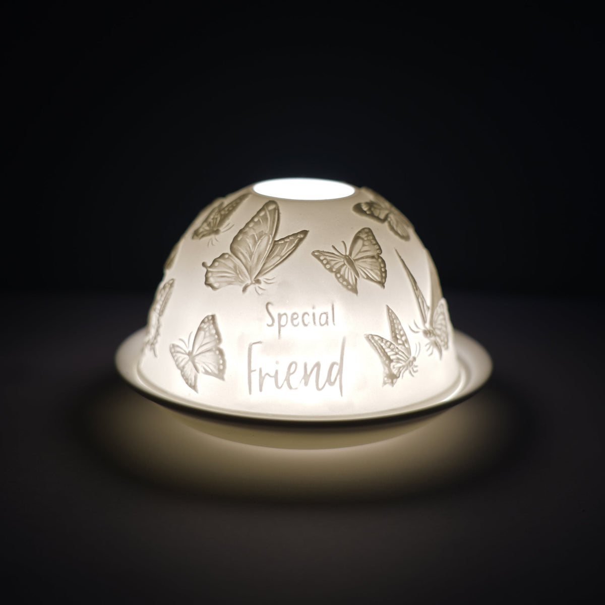 Cello Special Friend Butterfly porcelain tealight dome
