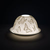 Cello Butterflies porcelain tealight dome