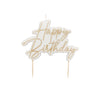 Hootyballoo by Club Green - Gold Happy Birthday Wax Candle - More Than Just a Gift | Narborough Hall
