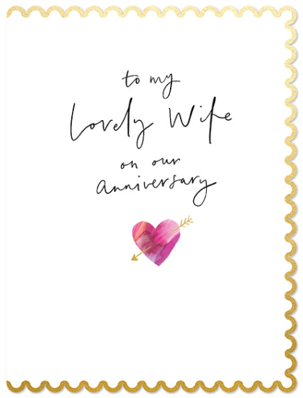 Reflections Lovely Wife Anniversary Card