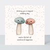 Petimo - Woodland Wishes Magical Wedding Day Mushroom Card