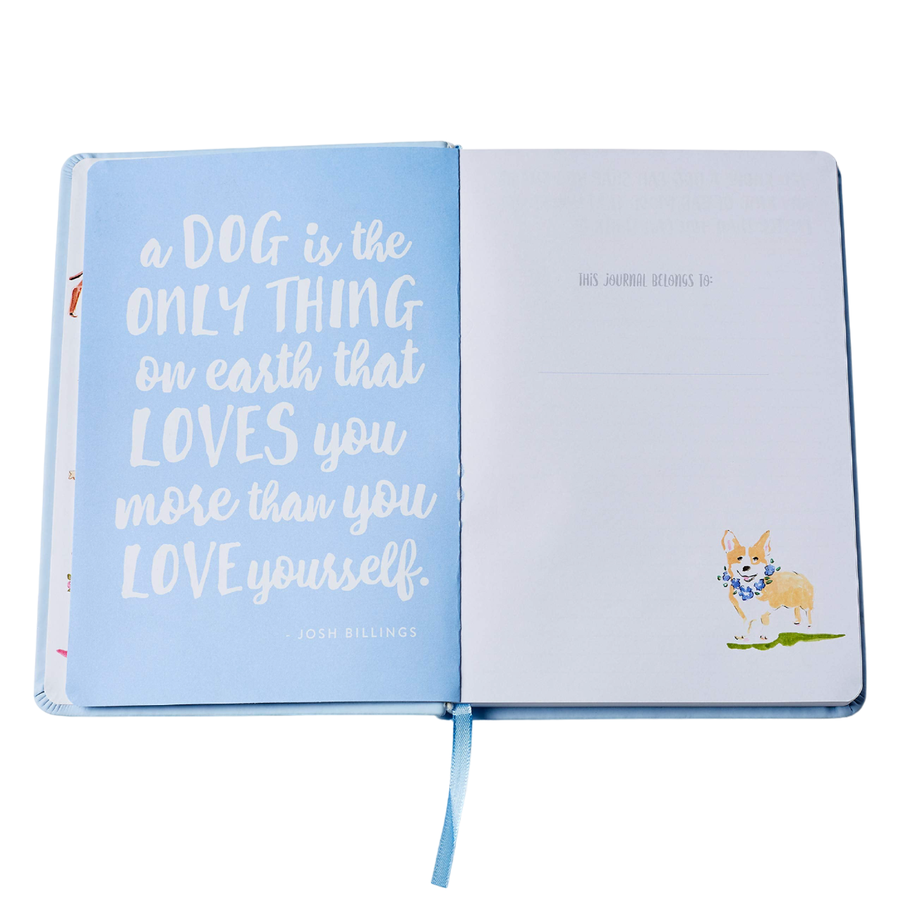 Oli Olsen - Éccolo A5 Soft Cover Dog Lover Journal - Baby Blue