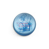 Half Moon Bay - Glass Paperweight Alice in Wonderland Curiouser Blue