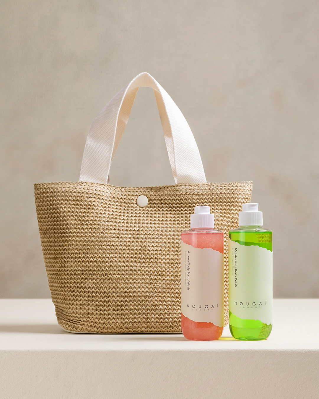Nougat London - Body Glow Ritual & Handbag Set (Body Wash & Body Scrub)