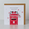 Belly Button Designs - Mum & Dad Post Box & Robins Christmas Card