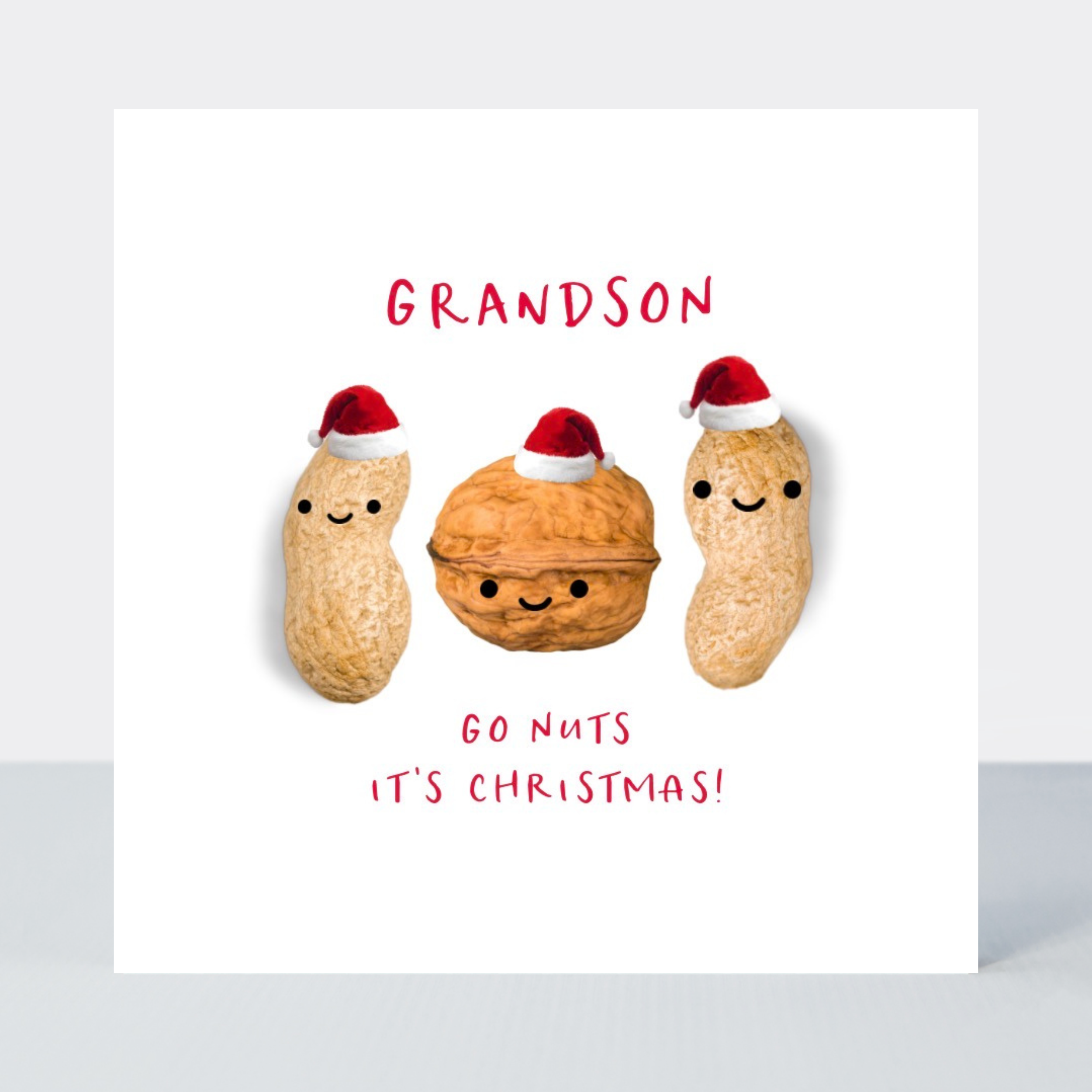 Petimo - Grandson Go Nuts Funny Better Together Christmas Card