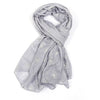 Silver Foil Dandelion Scarf - Silver