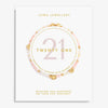 Joma Happy Little Moments '21st Birthday' Bracelet In Gold Plating