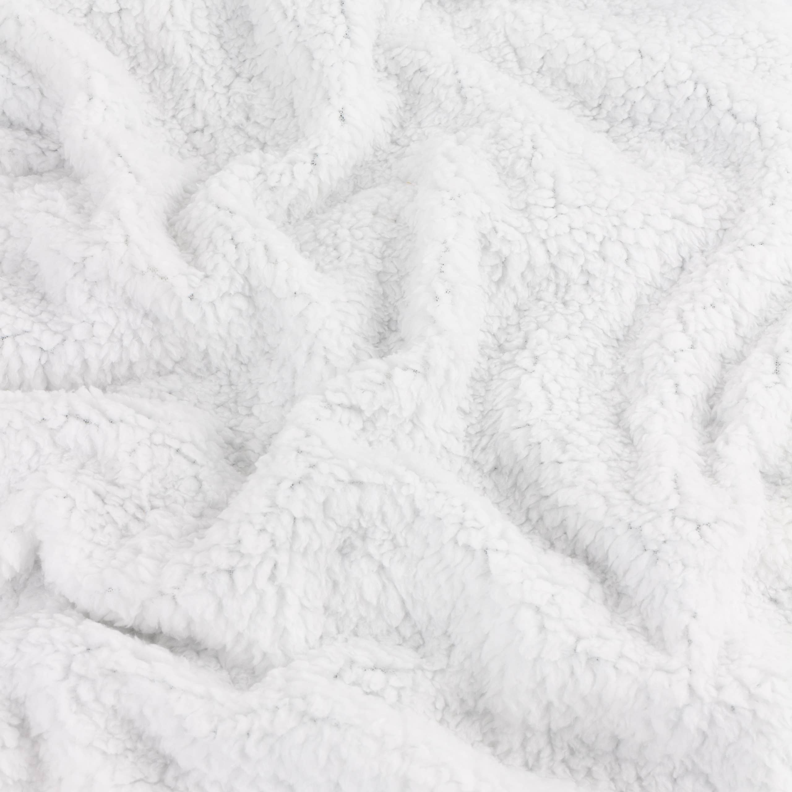 Skandi Woodland Sherpa Fleece Throw Forest: Forest / 140 x 180cm