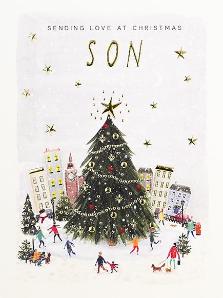 Mistletoe & Wine - Son Christmas Card