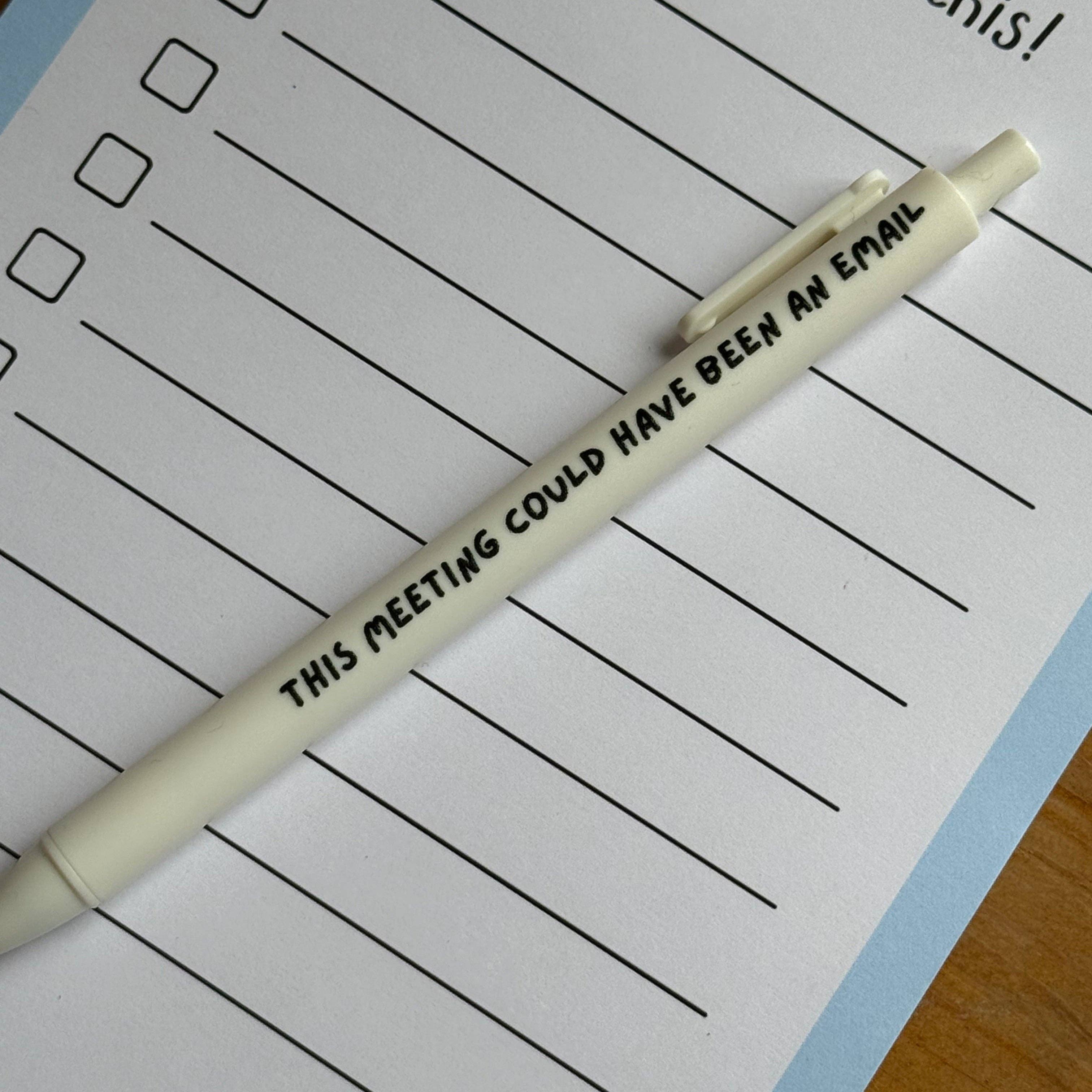 Quirky Doodles - Funny Quote Pens: Baby Blue