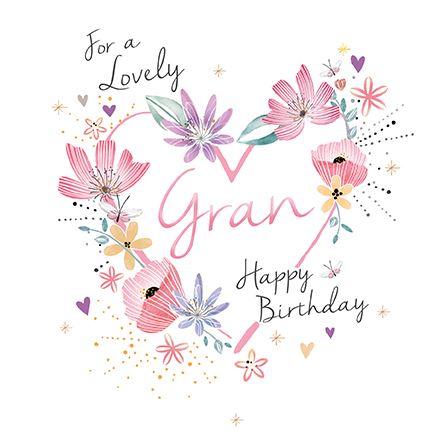 Amaretto - Lovely Gran Happy Birthday Card