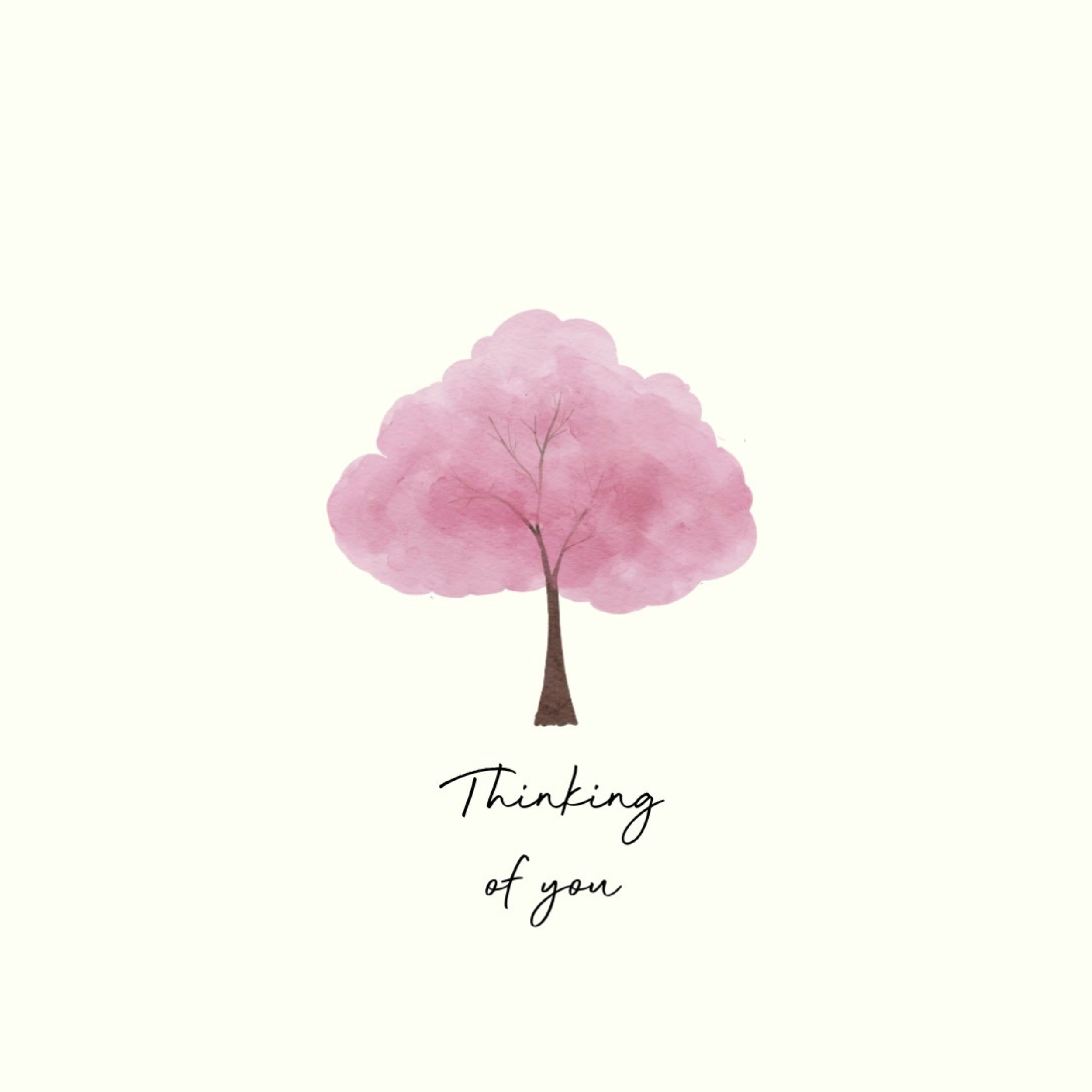 Petimo - Thinking of You Tree Simple Over The Horizon Card