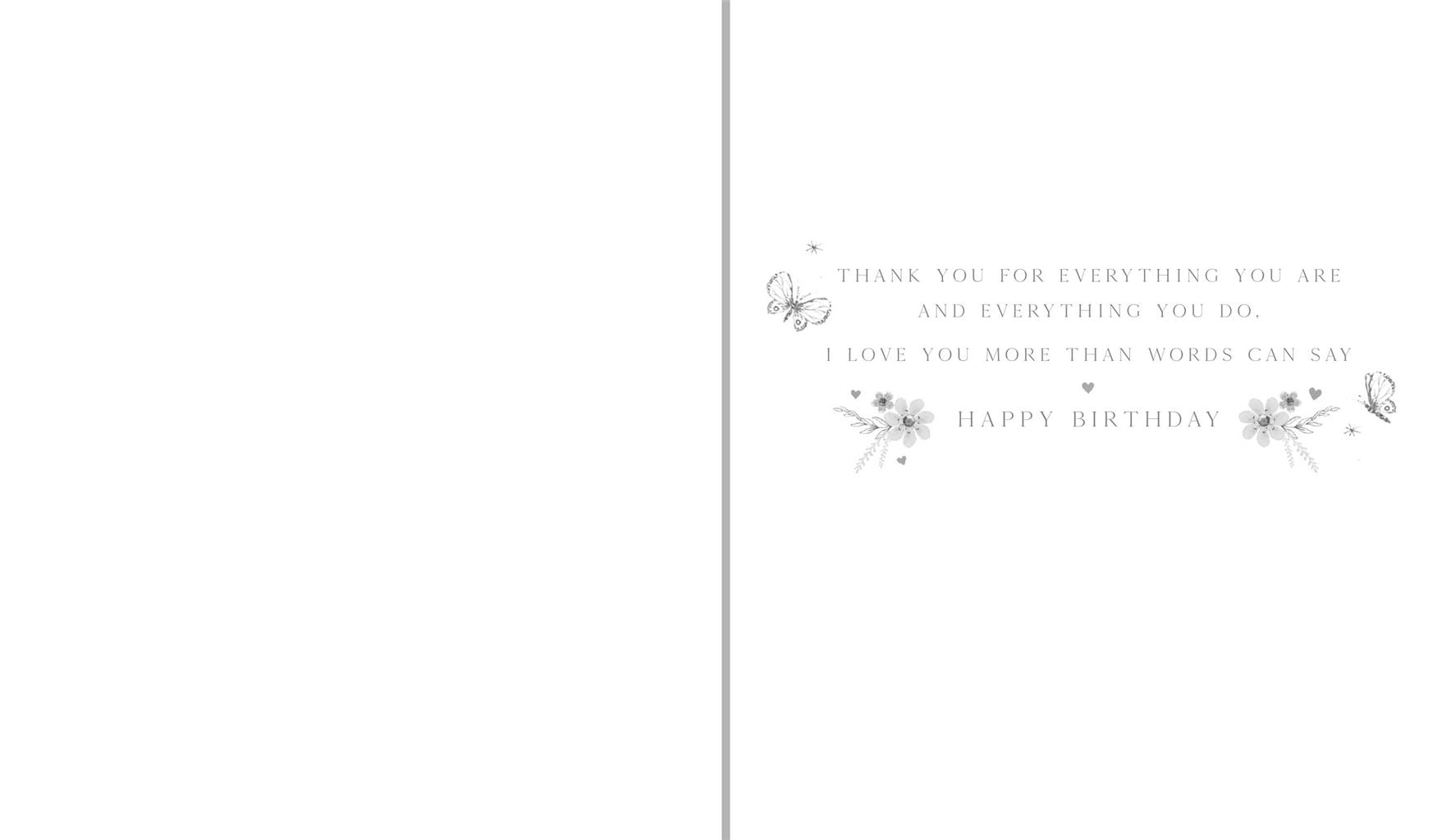 Violet Wonderful Wife Birthday Card