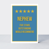 Petimo Not Too Much Five Star Nephew Card - More Than Just a Gift | Narborough Hall
