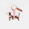 Caroline Gardner - Wine/Blue Floral Sausage Dog novelty Keyring