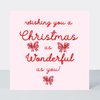 Petimo - Beauregarde Christmas as Wonderful as You Bows Card