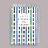 Honcho Multi Pattern Happy Birthday Card