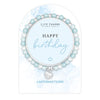 Life Charms Blue and Silver Happy Birthday Affirmations Bracelet - More Than Just a Gift | Narborough Hall
