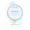 Life Charms Blue and Gold Thinking of You Affirmations Bracelet - More Than Just a Gift | Narborough Hall