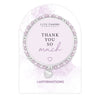 Life Charms Lilac and Silver Thank You Affirmations Bracelet - More Than Just a Gift | Narborough Hall
