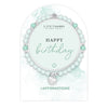 Life Charms Green amd Silver Happy Birthday Affirmations Bracelet - More Than Just a Gift | Narborough Hall