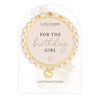 Life Charms Cream and Gold Birthday Girl Affirmations Bracelet - More Than Just a Gift | Narborough Hall