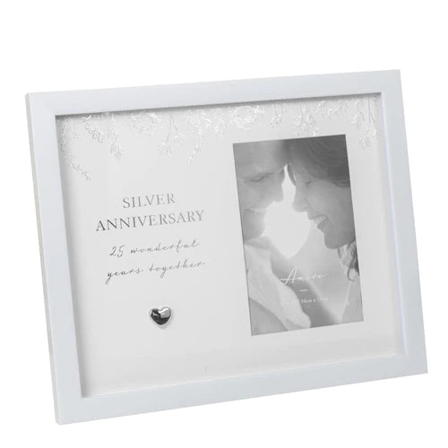 Amore Silver Anniversary Frame