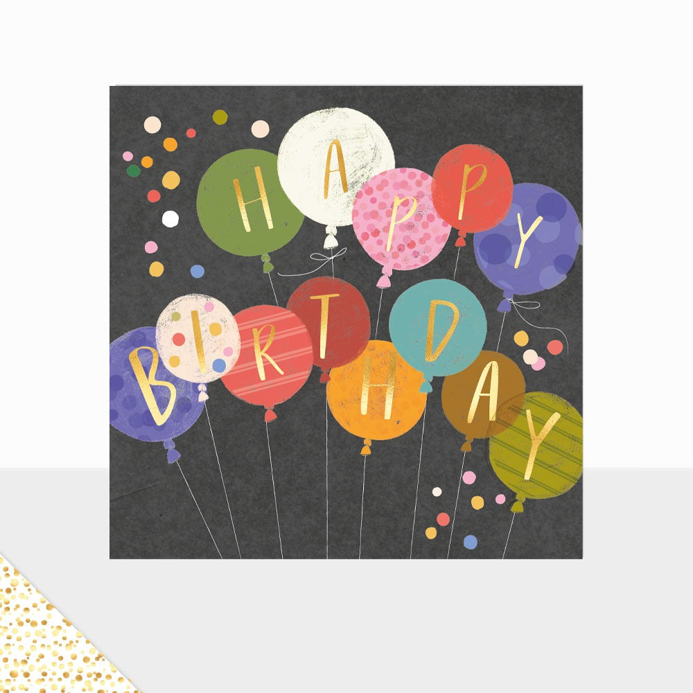 Aurora Balloons Birthday Card