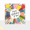 Aurora Rosette Birthday Card