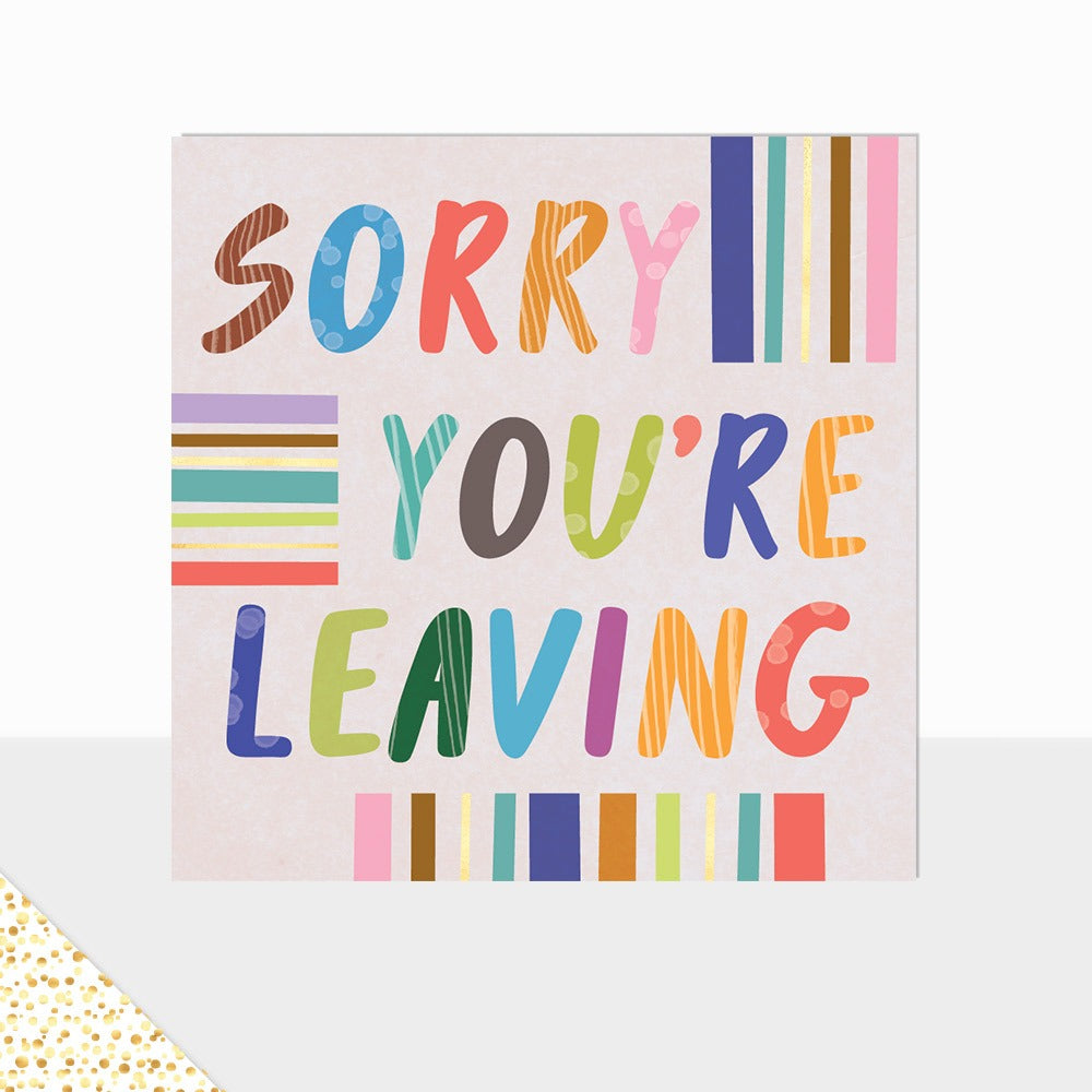 Aurora Sorry You're Leaving Card