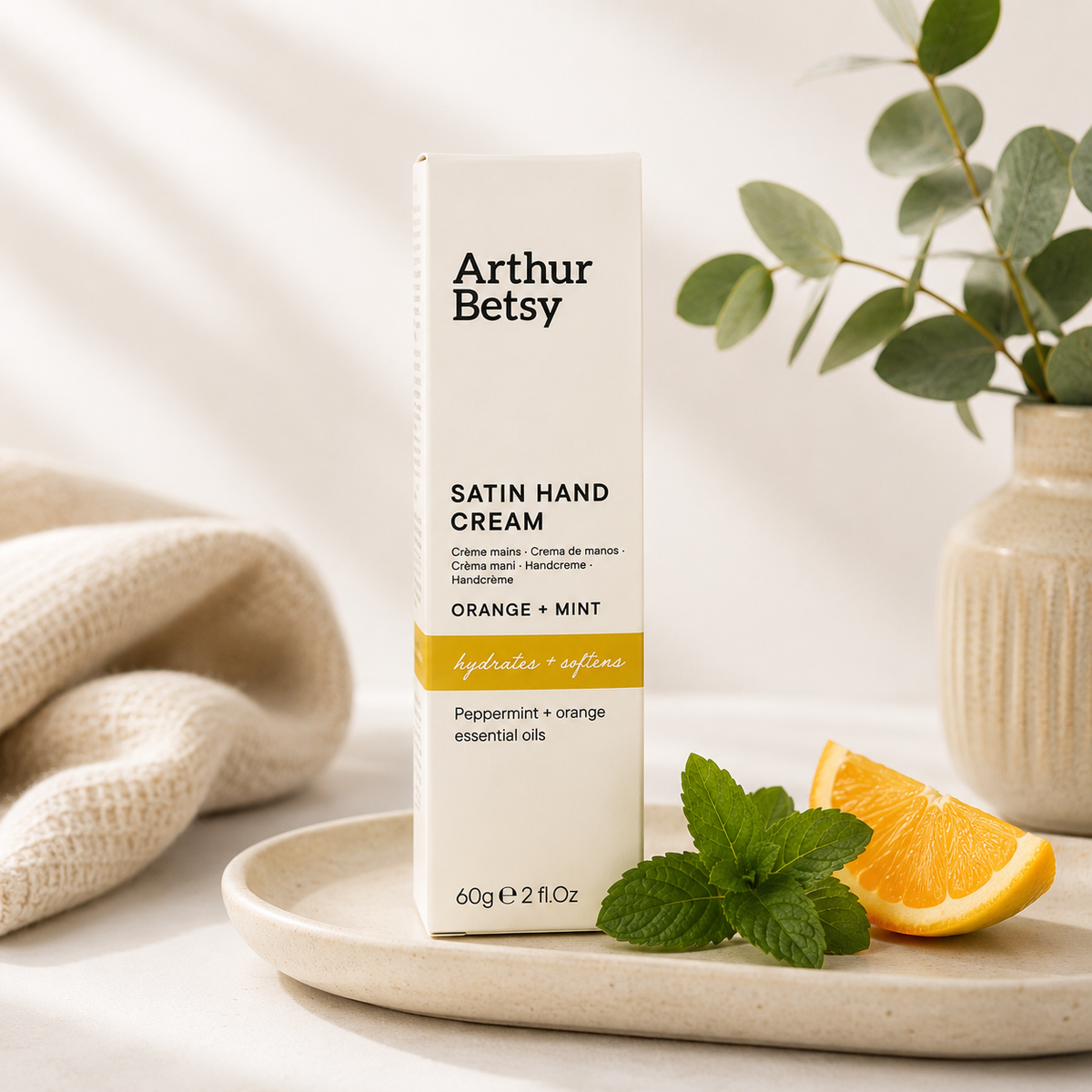 Satin Hand Cream - Peppermint & Orange