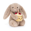 Jellycat Bashful Beige Birthday Bunny - NEW FOR 2025