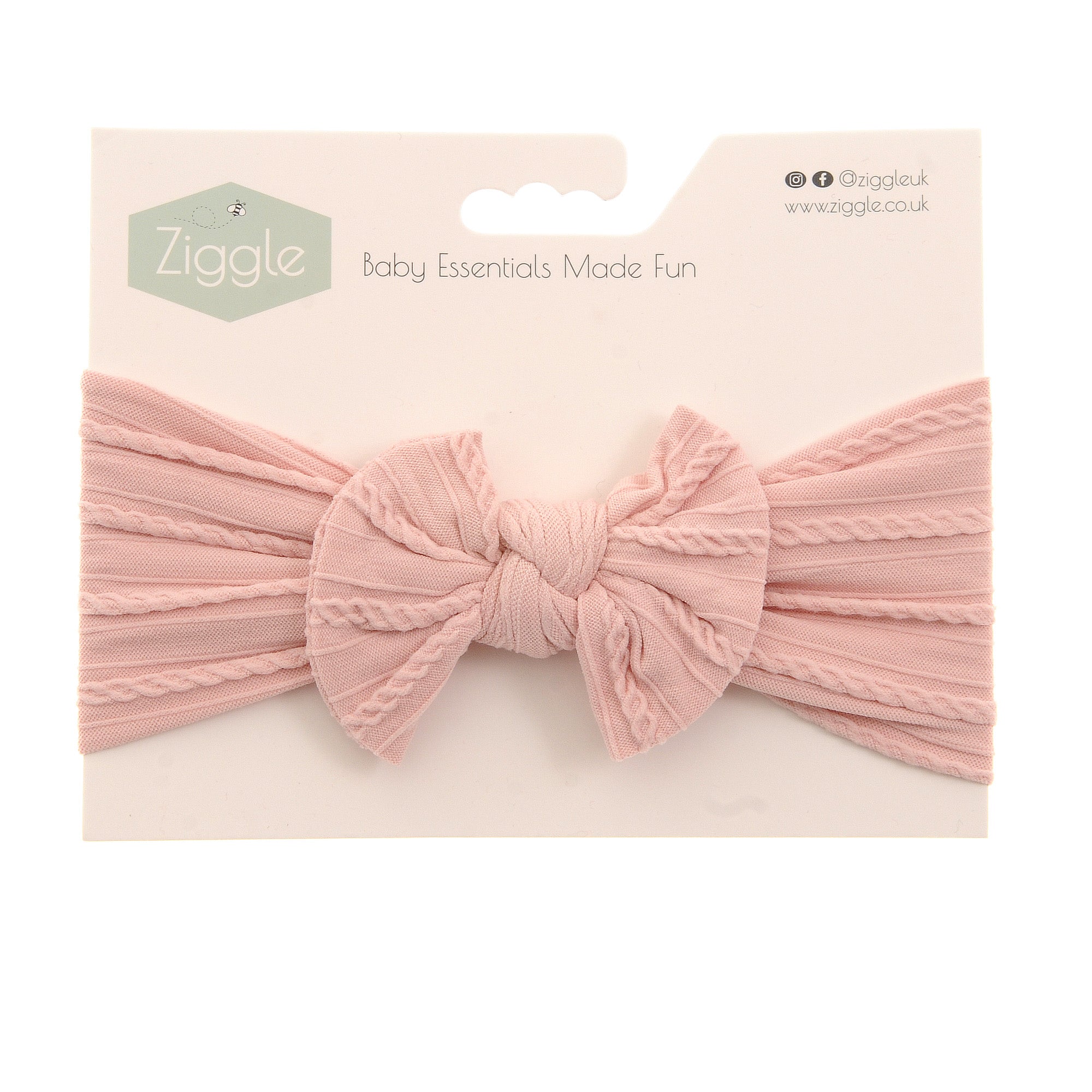Ziggle Rose Pink Top Bow Turban Headband - More Than Just a Gift | Narborough Hall