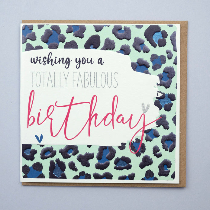 Brush Strokes Totally Fabulous Birthday Card