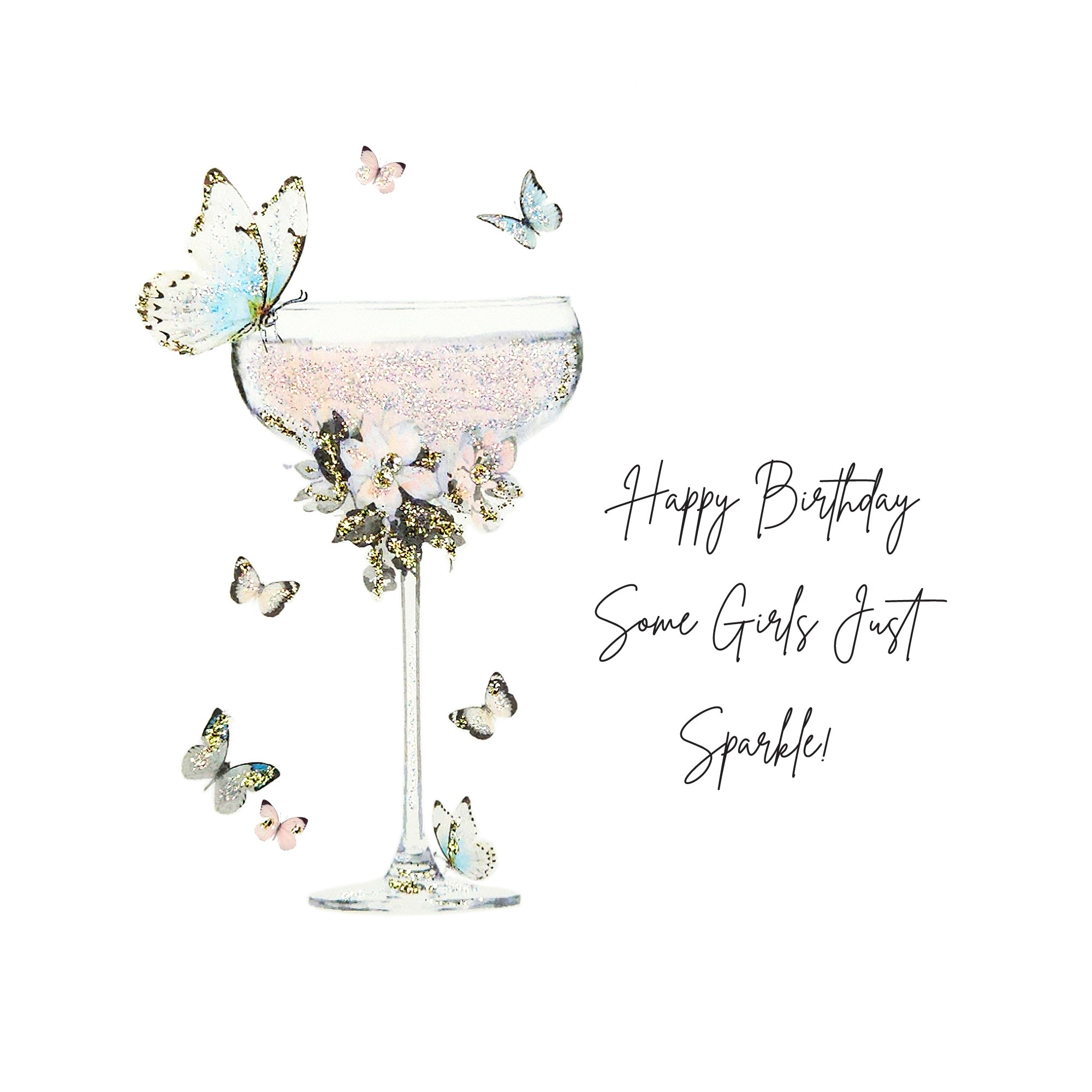 Moonlight & Martini's Some Girls Just Sparkle Birthday Card