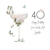 Moonlight & Martini's Some Girls Just Sparkle 40th Birthday Card