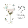 Moonlight & Martini's Fabulous Sparkling 50th Birthday Card