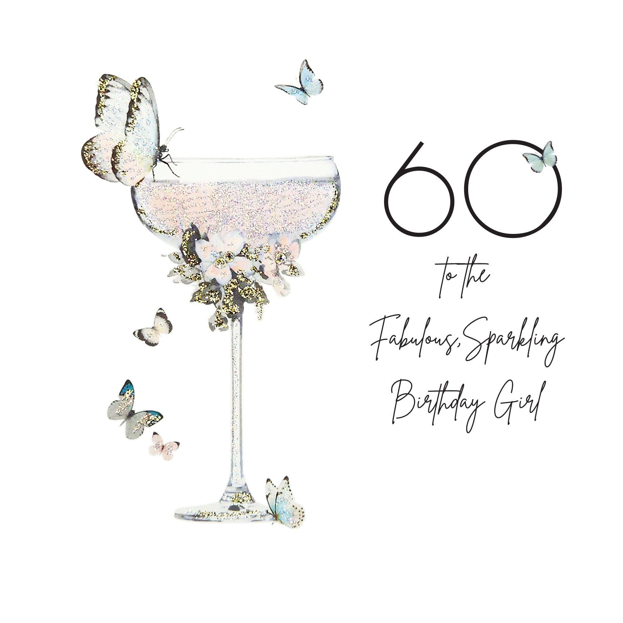 Moonlight & Martini's Fabulous Sparkling 60th Birthday Card