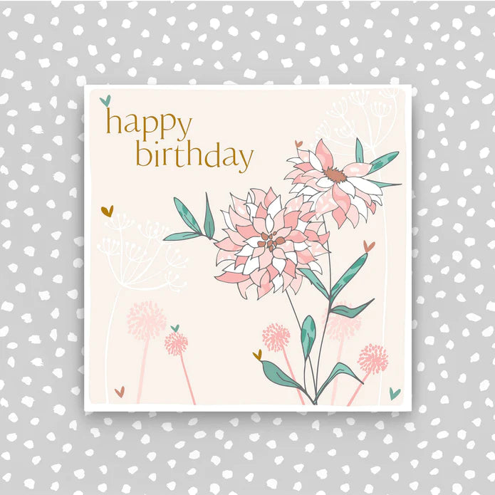 Happy Birthday Card- Flowers