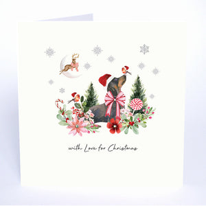 Five Dollar Shake With Love for Christmas (Dog) Christmas Card