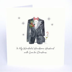 Five Dollar Shake To My Wonderful Handsome Husband With Love for Christmas Christmas Card