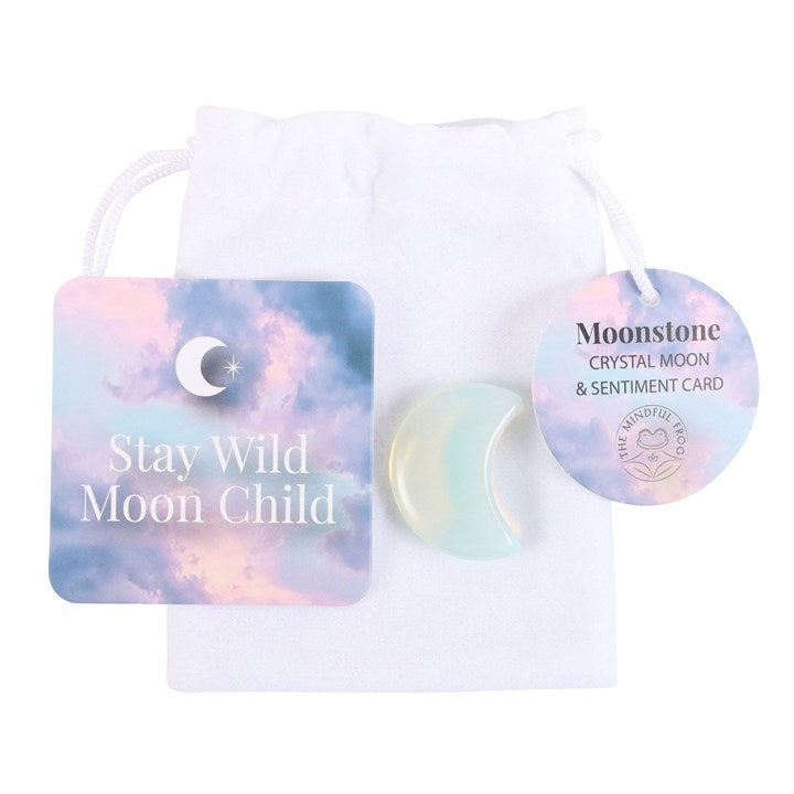 Stay Wild Moonstone Moon in a Bag