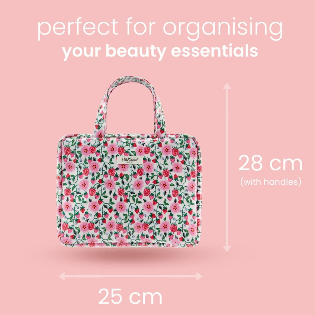 Cath Kidston Strawberry Two Part Wash Bag