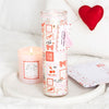 Valentine Postage Stamp Sparkling Rose Tube Candle - More Than Just a Gift | Narborough Hall